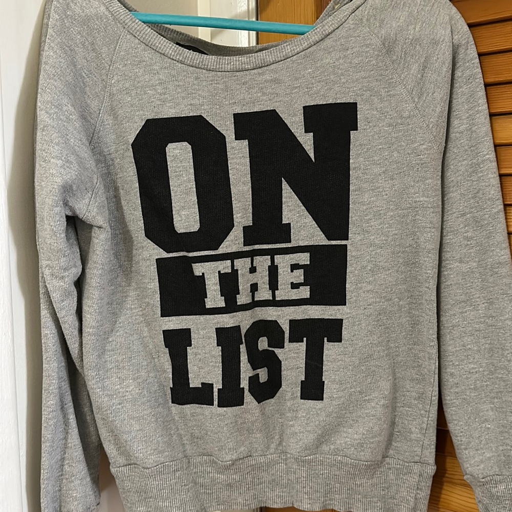 Cute off shoulder sweater